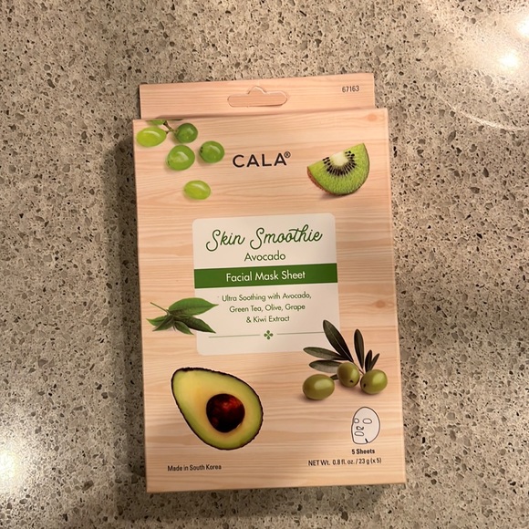 CALA Skin Smoothie Avocado Facial Sheet Mask (5pk) - Picture 2 of 4